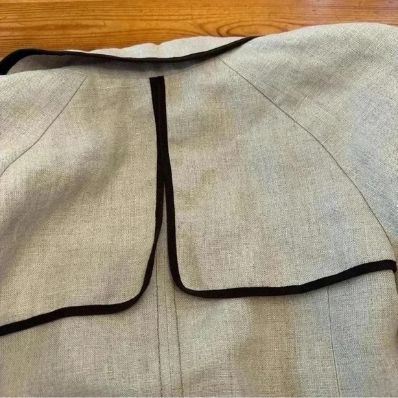 Ann Taylor LOFT Linen Belted Jacket Blazer NWOT women 6 - Picture 8 of 11